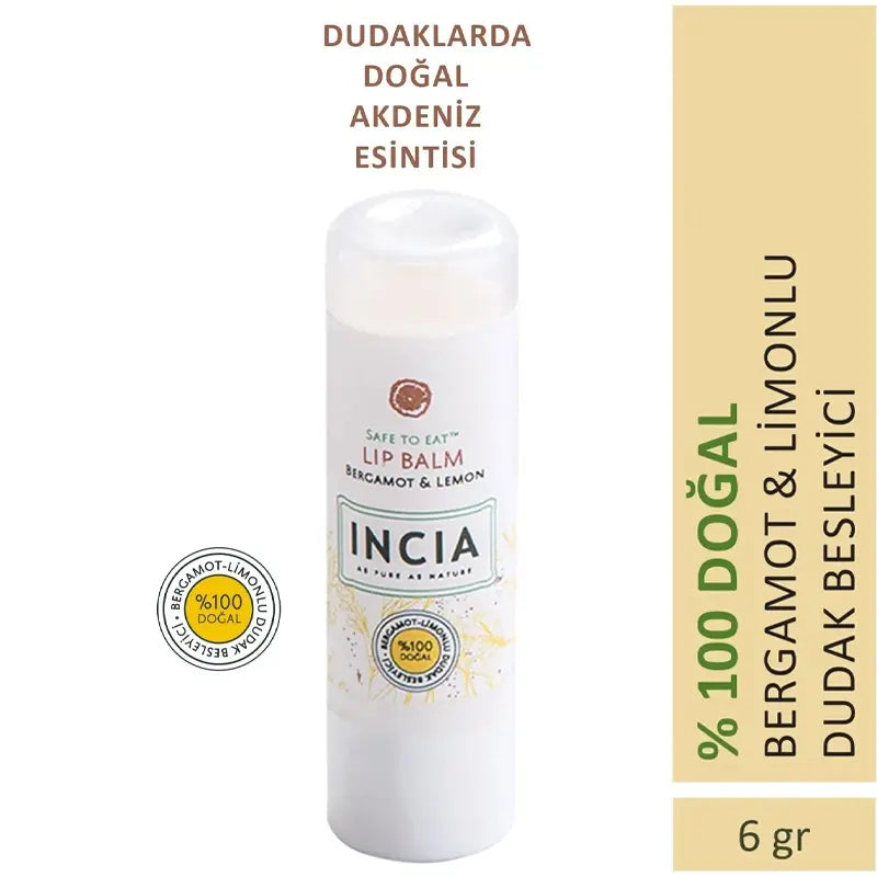 Incia Kids Cheerful Lemon Lip Balm Nourishing Formula 6g