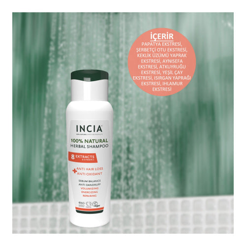 Incia Natural Anti-Hair Loss Shampoo for Stronger Hair 275 ml