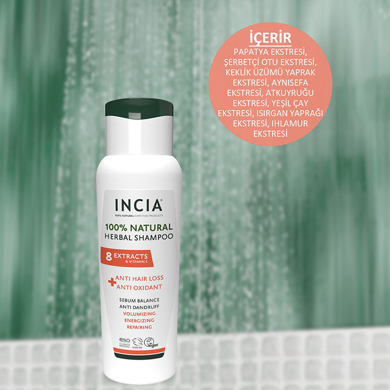 Incia Natural Anti-Hair Loss Shampoo for Stronger Hair 275 ml