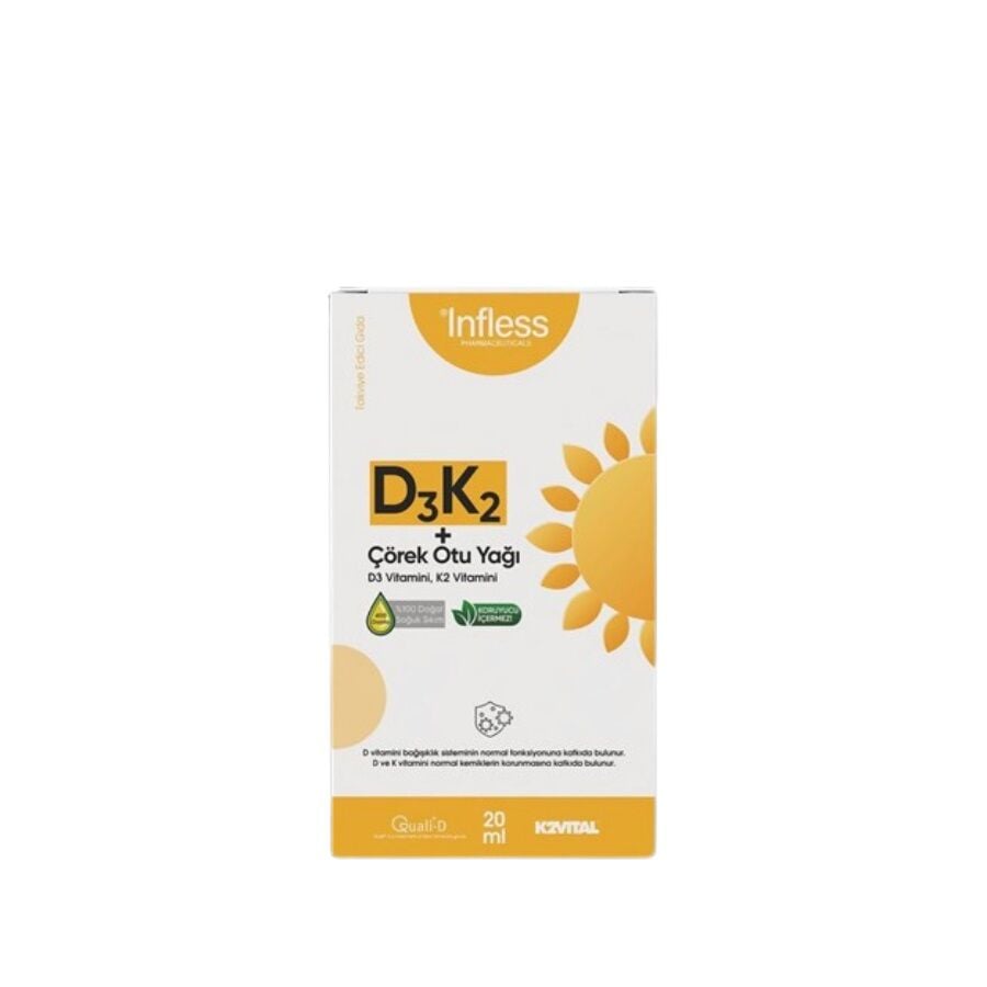Infless D3 K2 & Black Seed Oil Dietary Supplement 20 ml