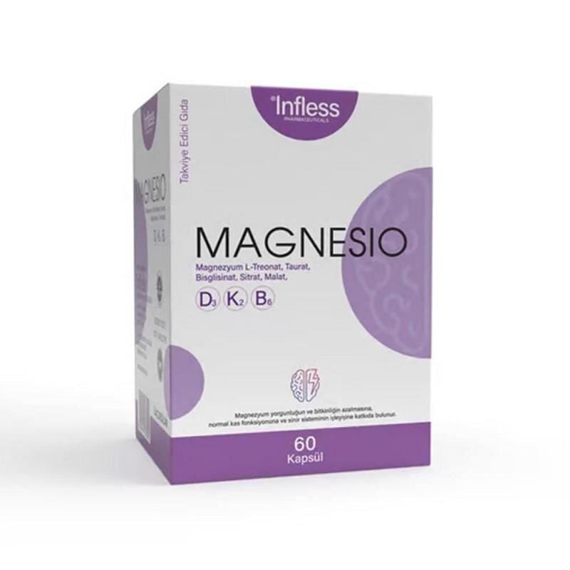 Infless Magnesio Multi-Complex Supplement with Vitamin D3 & K2 60 Caps