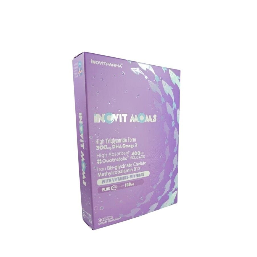 Inovit MOMS Prenatal Support with Omega-3 and Folate 30 Capsules
