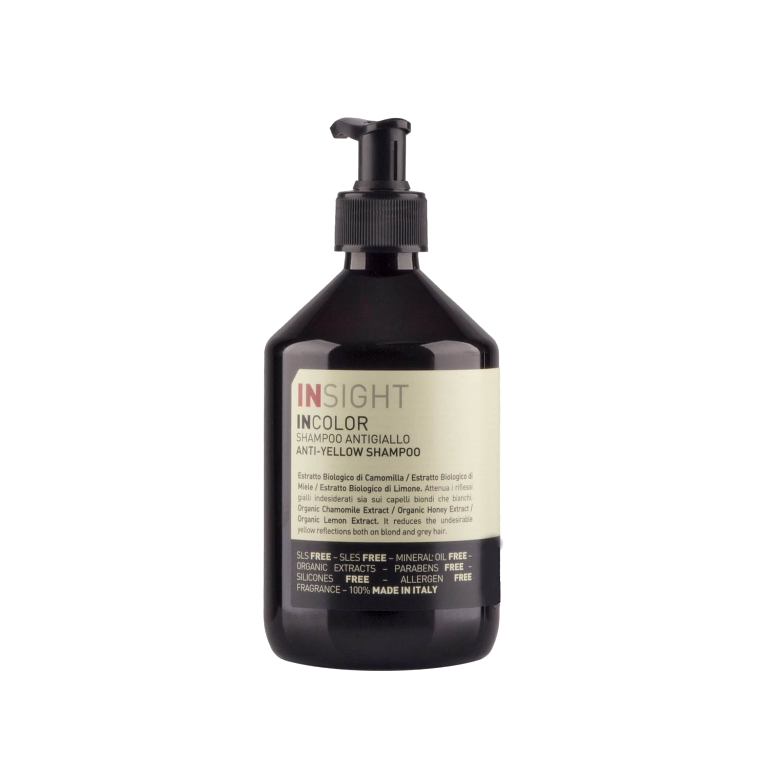 Insight Anti-Yellow Shampoo 400ml - Yellow Reflection Prevention | Hair Care - Image #1