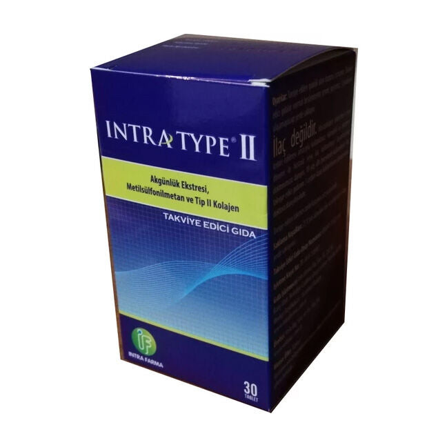 Intrafarma Type II Collagen & Boswellia Supplement 30 Tablets