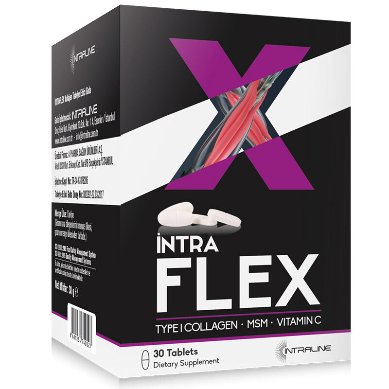 Intraline Intra Flex Collagen Supplement with Vitamin C 30 Tablets