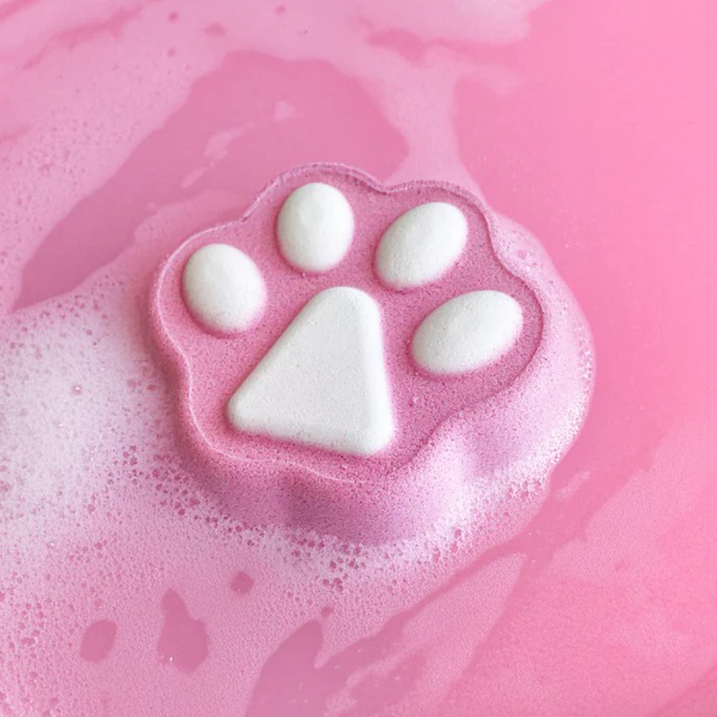Inuwet Bath Bomb Set Paw Shaped Scented Bath Fizziers 4 Pieces