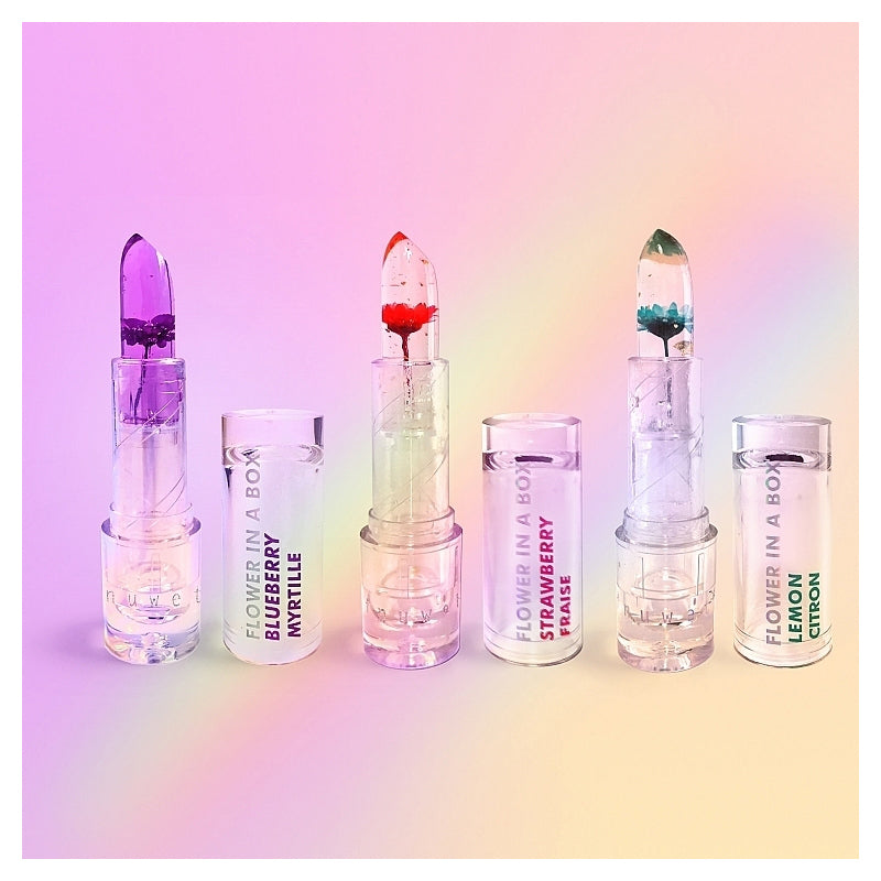 Inuwet Blueberry Flower Lip Balm with pH Color Change 3g