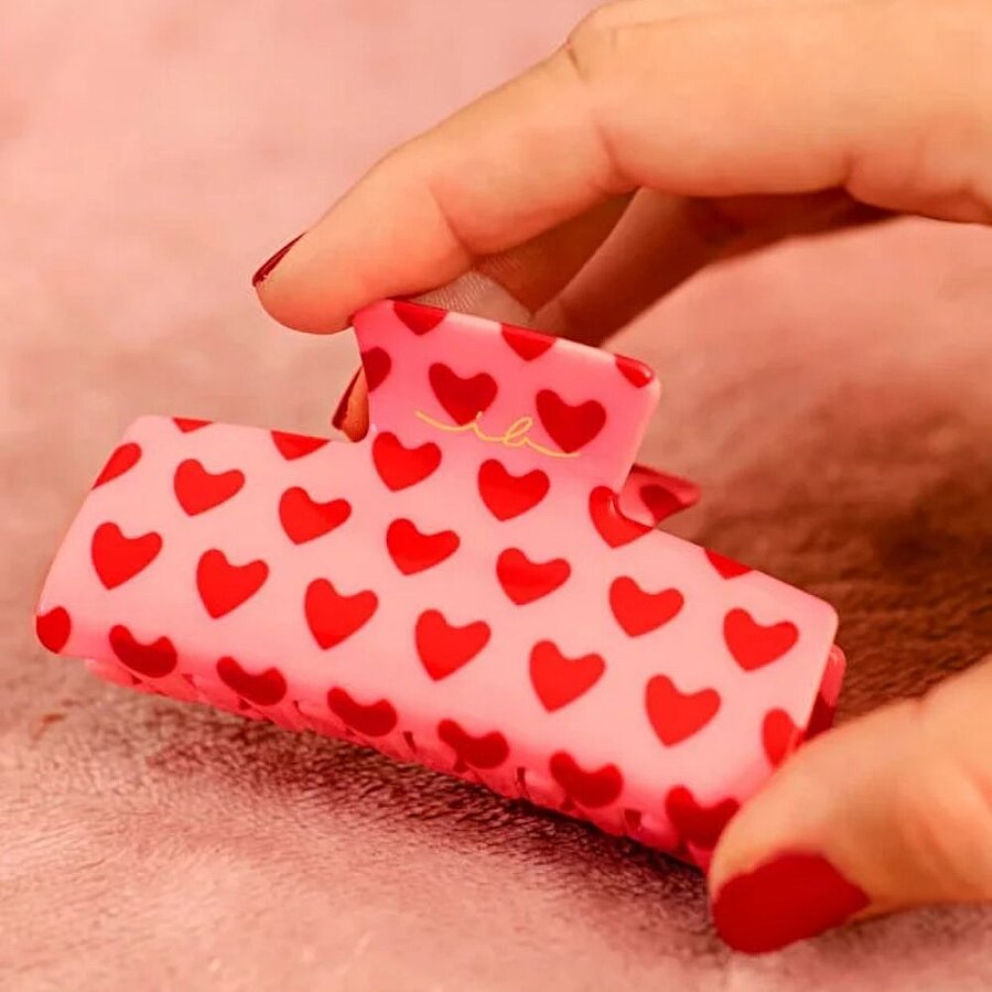 invisibobble Clipstar M Love Is In The Hair Heart Print Clip 1 pc