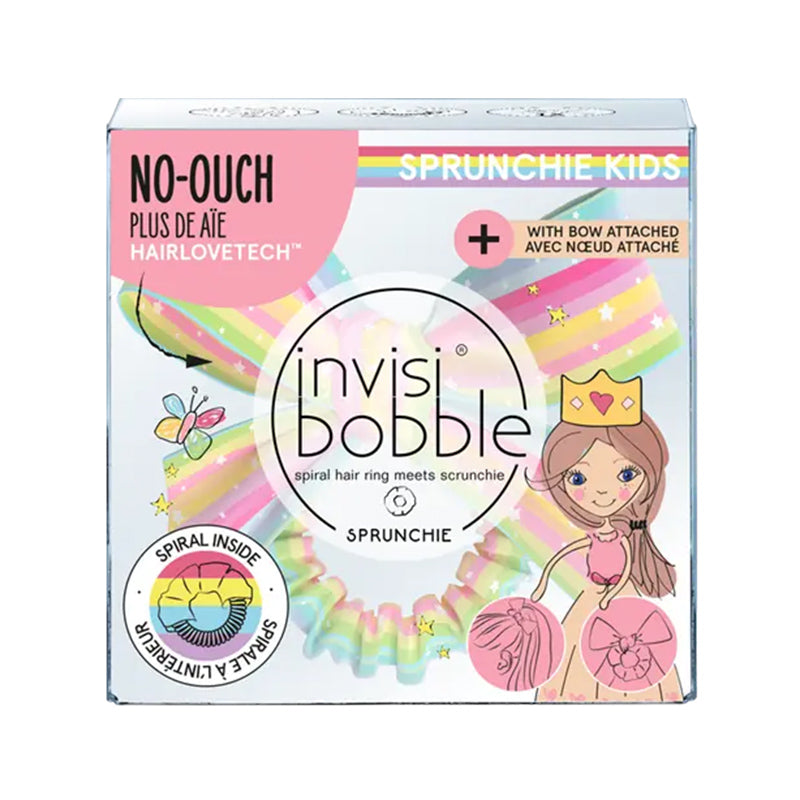 Invisibobble Slim Sprunchie Rainbows Hair Tie with Bow