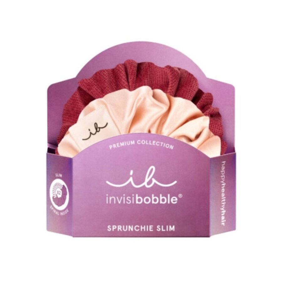 Invisibobble Sprunchie Slim You Make Me Blush Hair Ties 2 Pack