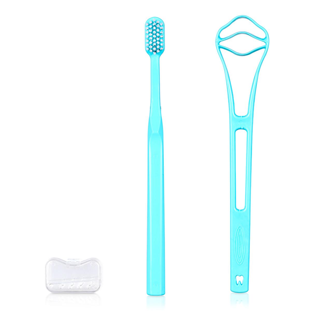 Benri Oral Care Set - Toothbrush & Tongue Cleaner for Comprehensive Dental Hygiene Benri Oral Care Set - Toothbrush & Tongue Cleaner oral care set, toothbrush, tongue cleaner, dental hygiene, mouth care, oral health, hygiene products, dental care routine, fresh breath, clean mouth, Benri