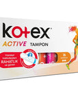 Kotex Active Normal Tampons for Reliable Protection 16 Count