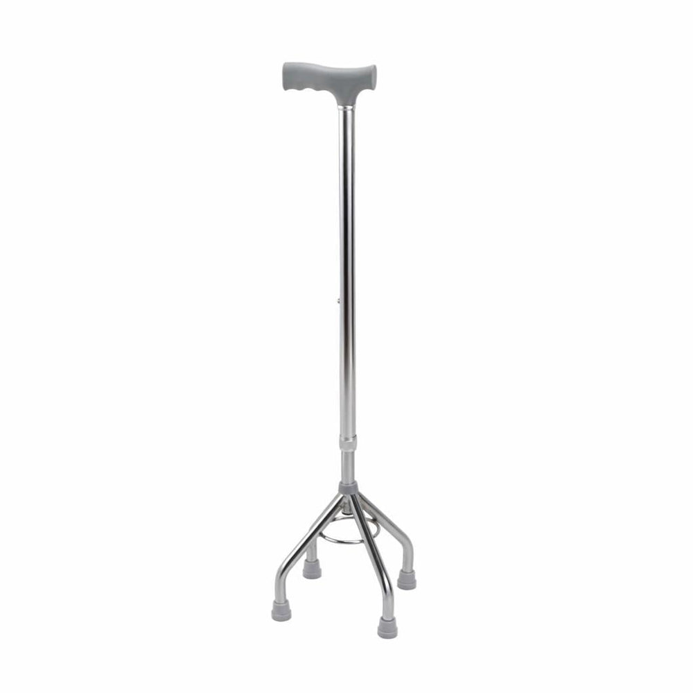 Iron Medical Tetrapod 4-Legged Walking Cane with Adjustable Height