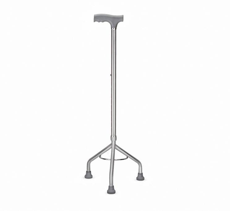 Iron Medical Tripod Walking Cane with Adjustable Height 1 pc