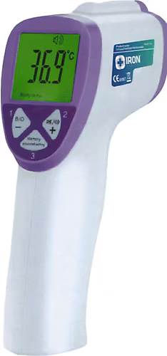Iron Medical Non-Contact Infrared Thermometer - 1 Second Reading, Fever Alert