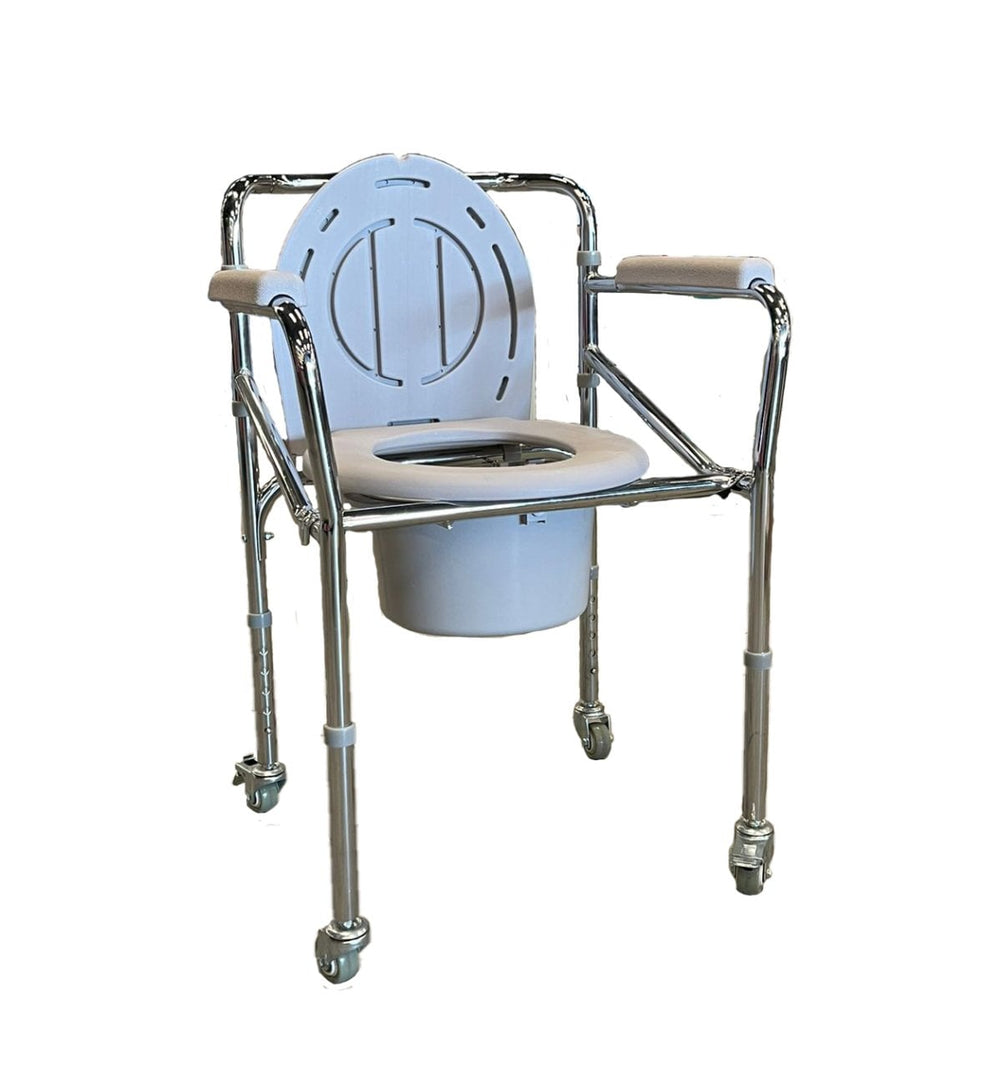 IRON Medical Wheeled Commode Chair