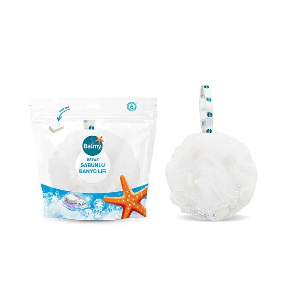 Balmy Soap-Infused Bath Loofah - Self-Soaping, Dermatologically Tested, Multiple Fragrances Balmy Soap-Infused Bath Loofah - Self-Soaping & Dermatologically Tested soap-infused bath loofah, self-soaping loofah, dermatologically tested bath products, fragranced bath loofah, reusable bath sponge, bath products, skin care, personal care, bathing essentials, loofah, soap-infused, multiple fragrances, gentle skin care, eco-friendly bath products