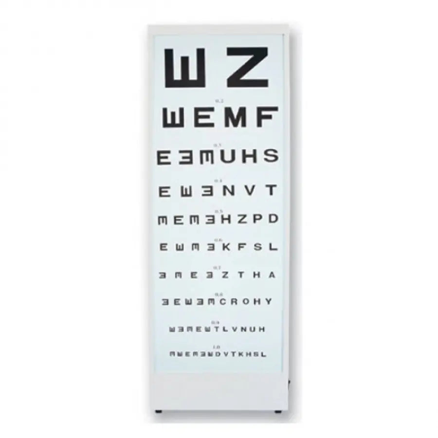 Turmed Illuminated Eye Chart for Vision Testing 70cm