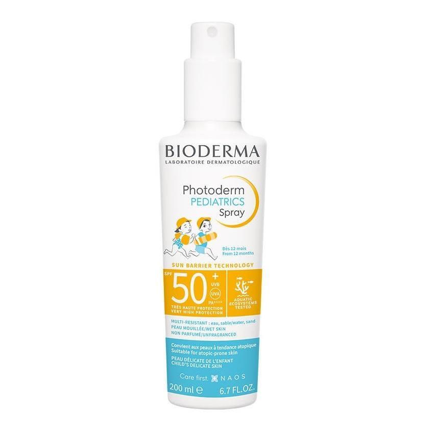 Bioderma Children's Sunscreen Spray SPF50+ - Water-Resistant, Pediatrician-Tested, 6.76 fl oz Bioderma Children's Sunscreen Spray SPF50+ - Water-Resistant & Pediatrician-Tested children's sunscreen spray, SPF 50+ sunscreen, water-resistant sunscreen, pediatrician-tested sunscreen, sensitive skin sunscreen, sun protection for kids, Bioderma, spray sunscreen, outdoor activities, skin protection, antioxidant sunscreen, non-greasy sunscreen, dry skin sunscreen