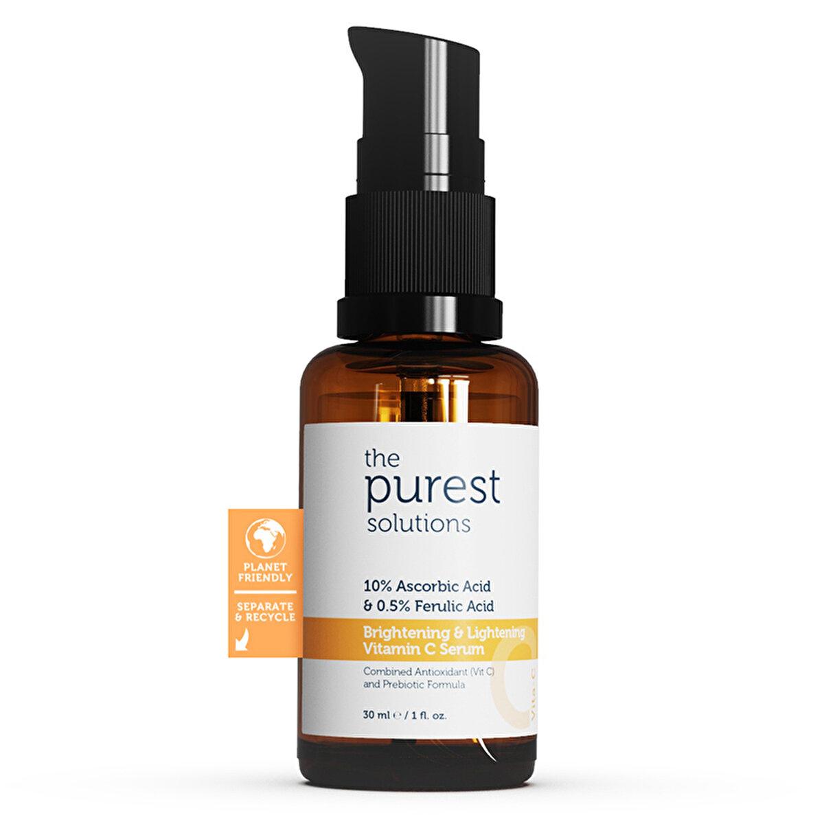 The Purest Solutions Vita-C Serum - 10% Vitamin C Anti-Aging Brightening Serum with Hyaluronic Acid and Ferulic Acid Vita-C Serum - Anti-Aging Brightening with Vitamin C & Hyaluronic Acid Vitamin C Serum, Anti-aging skincare, Brightening serum, Hyaluronic Acid serum, Ascorbic Acid skincare, Skincare routine, Anti-wrinkle serum, Brightening skincare, Radiant skin, Glowing complexion, Anti-aging products, Skincare essentials