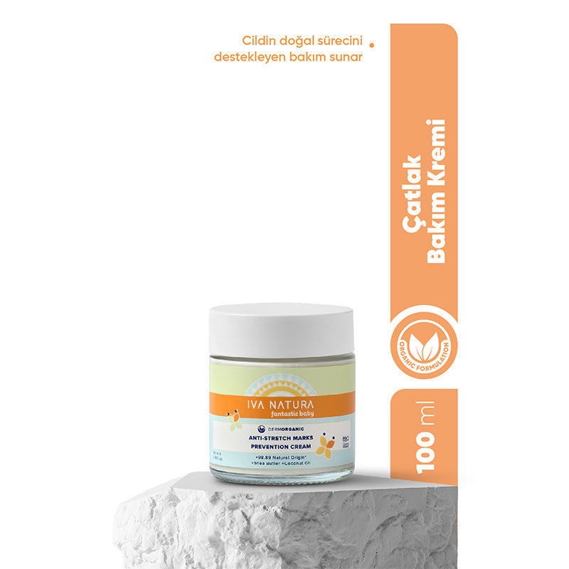 Iva Natura Stretch Mark Care Cream for Skin Elasticity 100 ml