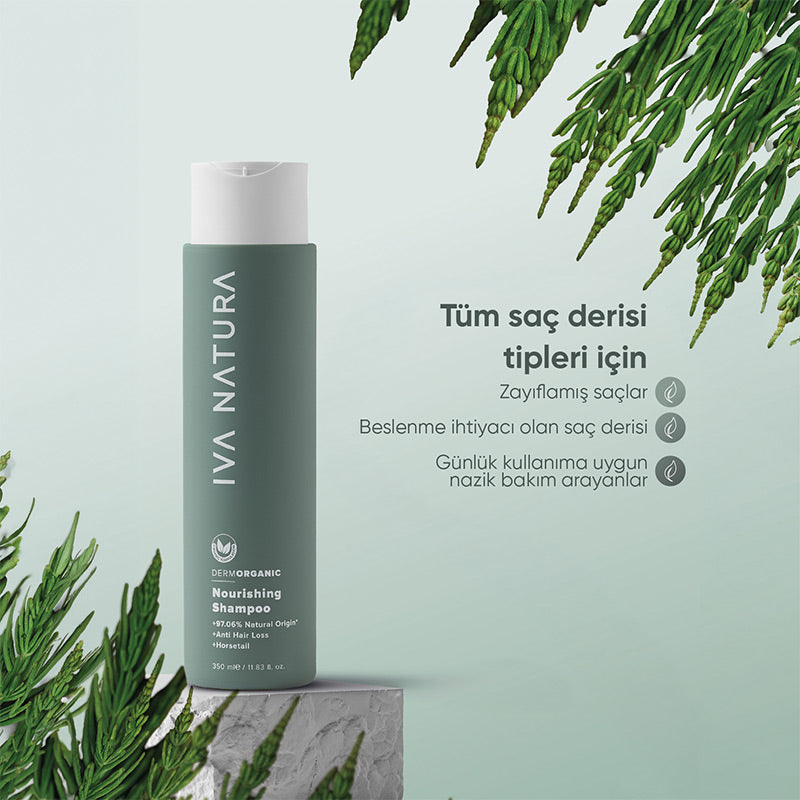 Iva Natura Organic Horsetail Extract Nourishing Shampoo 350 ml
