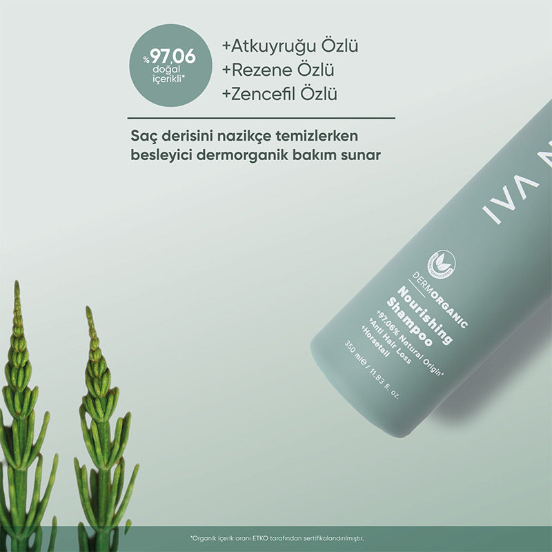 Iva Natura Organic Horsetail Extract Nourishing Shampoo 350 ml