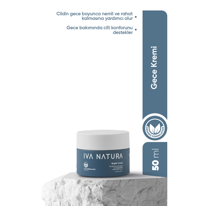 Iva Natura Organic Night Cream with Helichrysum and Lemongrass 50 ml