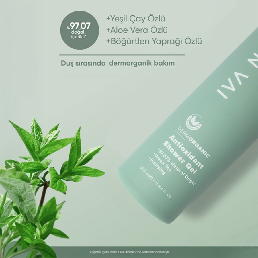 Iva Natura Green Tea Antioxidant Shower Gel for Skin 350 ml