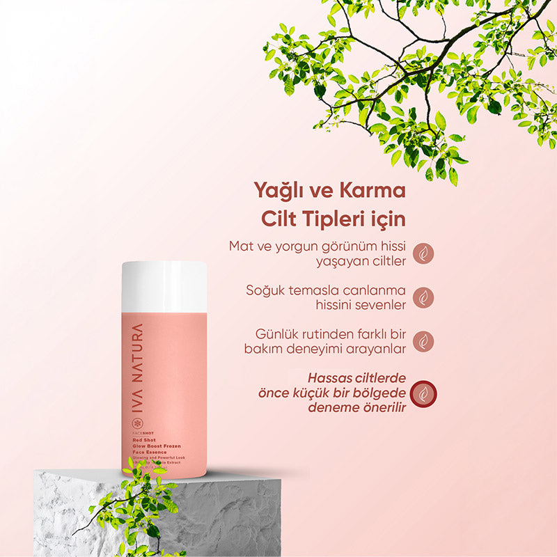 Iva Natura Red Face Shot Soothing Skincare Set (125ml)