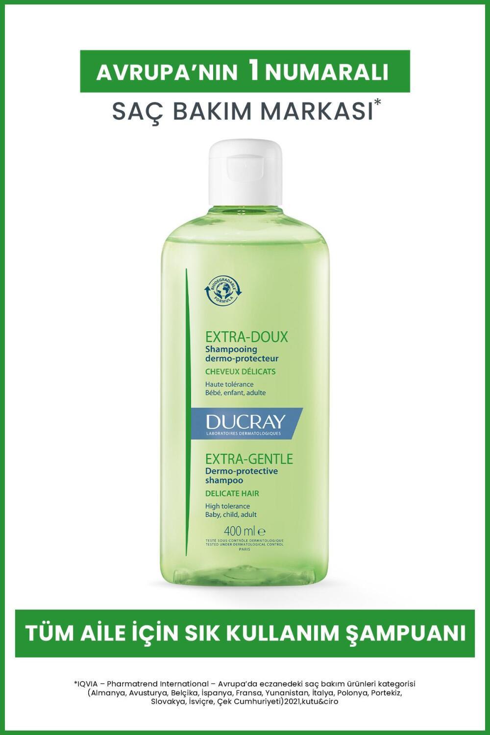 Ducray Extra Doux Gentle Shampoo for Sensitive Hair - 13.53 fl oz, Suitable for All Family Members Ducray Extra Doux Gentle Shampoo for Sensitive Hair Ducray Extra Doux Şampuan, Gentle Shampoo, Hassas Saç Şampuanı, Aile Şampuanı, Günlük Şampuan, Sensitive Hair Care, Family Hair Care, Mild Shampoo, Daily Shampoo, Hair Care for Sensitive Scalps, Softening Shampoo, Shine Enhancing Shampoo, Strengthening Shampoo