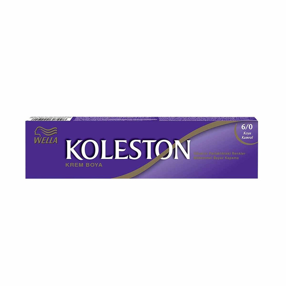 Wella Koleston Hair Dye - Dark Blonde (Koyu Kumral) 6/0 - Easy Application, Long-Lasting Color - Hair Dye