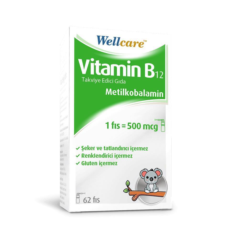 Wellcare Vitamin B12 Spray 500 Mcg - Supports Energy & Neurological Health for Children & Adults Wellcare Vitamin B12 Spray 500 Mcg for Energy & Health Vitamin B12 Spray, Wellcare Vitamin B12, Vitamin B12 supplement for children, 500 Mcg Vitamin B12, Sub-lingual Vitamin B12 spray, energy boost, neurological health support, health supplements, dietary supplements, children's health, adult health, Wellcare products