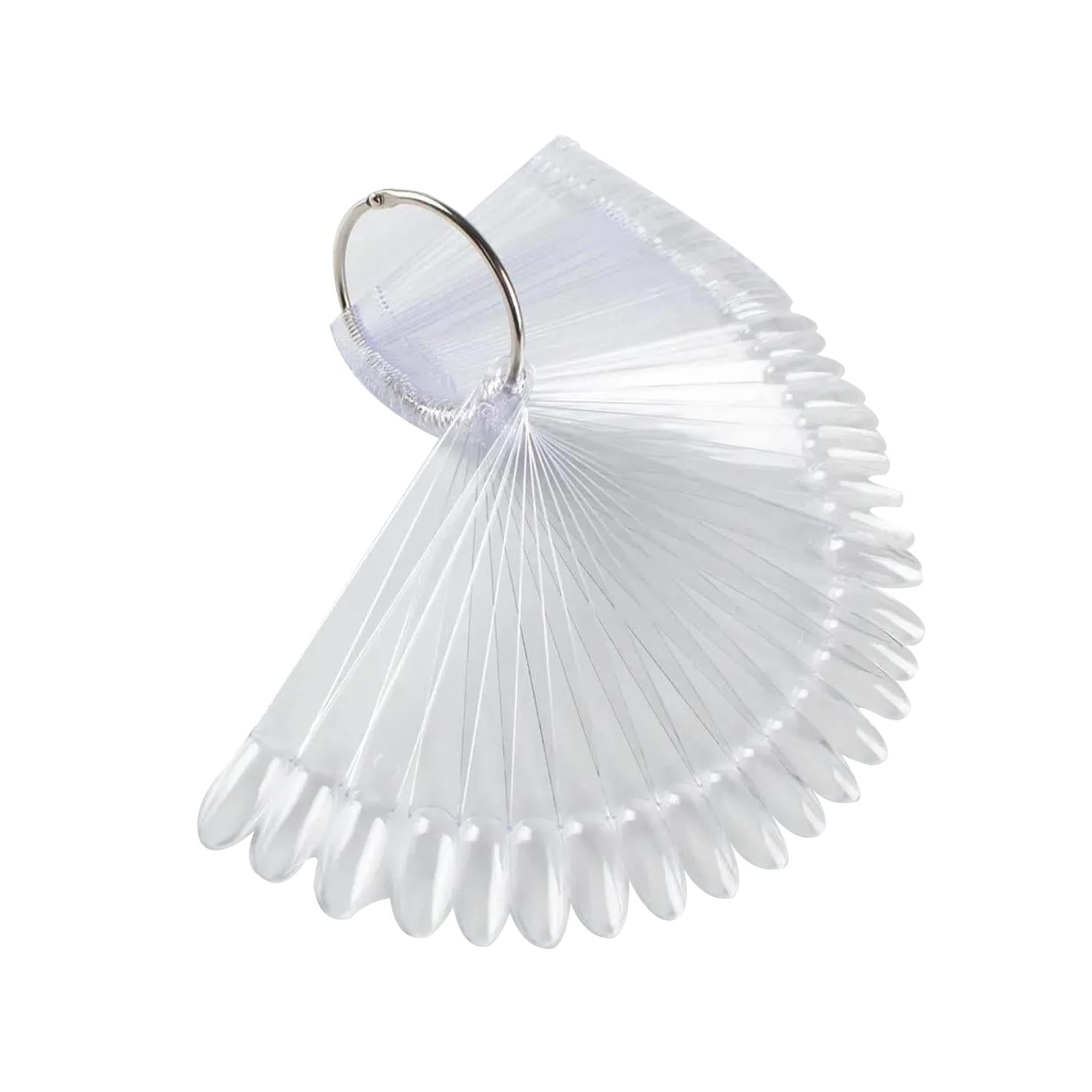 Schelab Clear Nail Swatch Sticks with Ring 50 Count