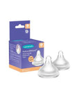 Lansinoh Natural Wave Baby Bottle Nipple - BPA Free, Slow Flow, 2 Pack - image 2