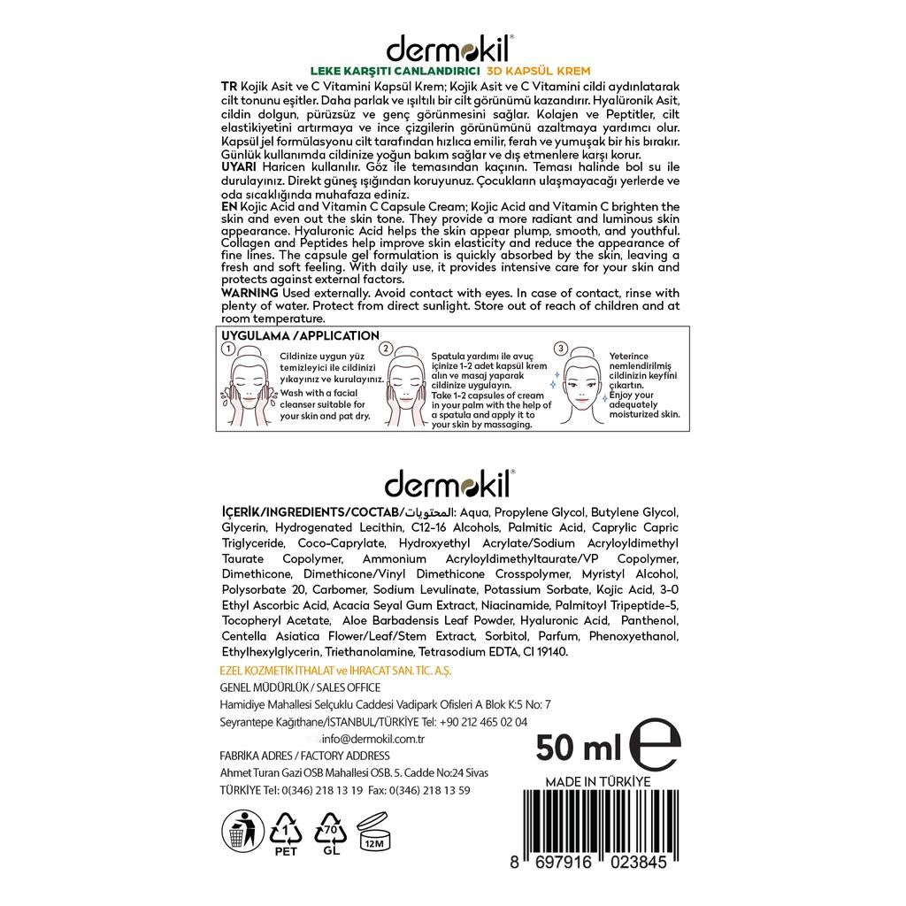 Dermokil Kojic Acid &amp; Vitamin C Brightening Cream 50 ml