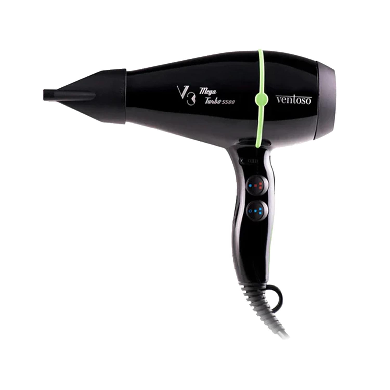 Ventoso V3 Megaturbo5500 Verde Professional Hair Dryer
