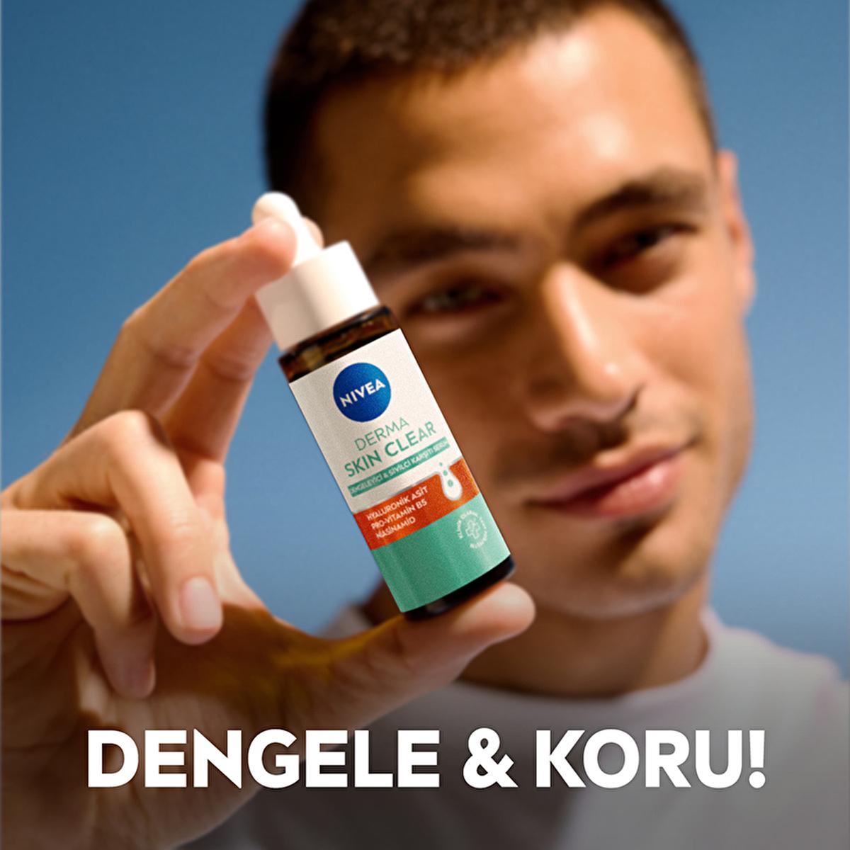 nivea derma skin clear acne serum 30 ml, nivea acne control serum application, nivea derma skin clear ingredients Nivea Derma Skin Clear Dengeleyici ve Sivilce Karşıtı Serum - Acne Control for Oily and Combination Skin | 30 ml Nivea Derma Skin Clear Acne Serum - 30 ml nivea, acne-serum, skincare, oil-control, skin-renewal, fragrance-free, niacinamide, pro-vitamin-b5, hyaluronic-acid, ai-generated