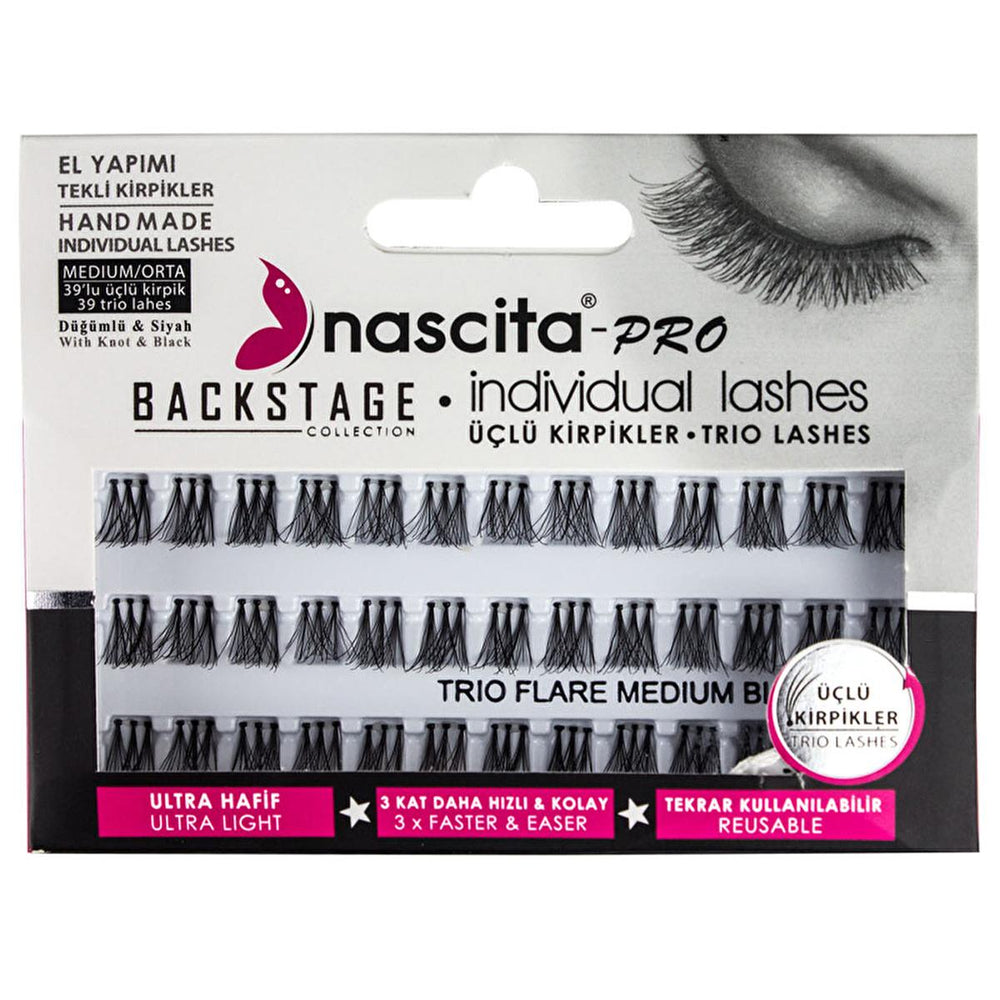 Nascita False Eyelashes - Natural Looking, Handmade, Professional Eyelash Extensions for All Eye Types - Hair Accessories