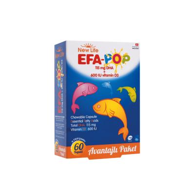 New Life Omega-3 Supplement for Children - 60 Chewable Soft Capsules with Vitamin D New Life Omega-3 & Vitamin D for Kids - 60 Chewable Capsules omega-3 supplement for children, chewable vitamin D supplement, fish oil capsules for kids, dietary supplement for kids, omega-3 and vitamin D supplement, New Life, health supplements, children's nutrition, brain development, heart health, vitamin D supplements, omega-3 fatty acids, chewable supplements, fruit flavored supplements