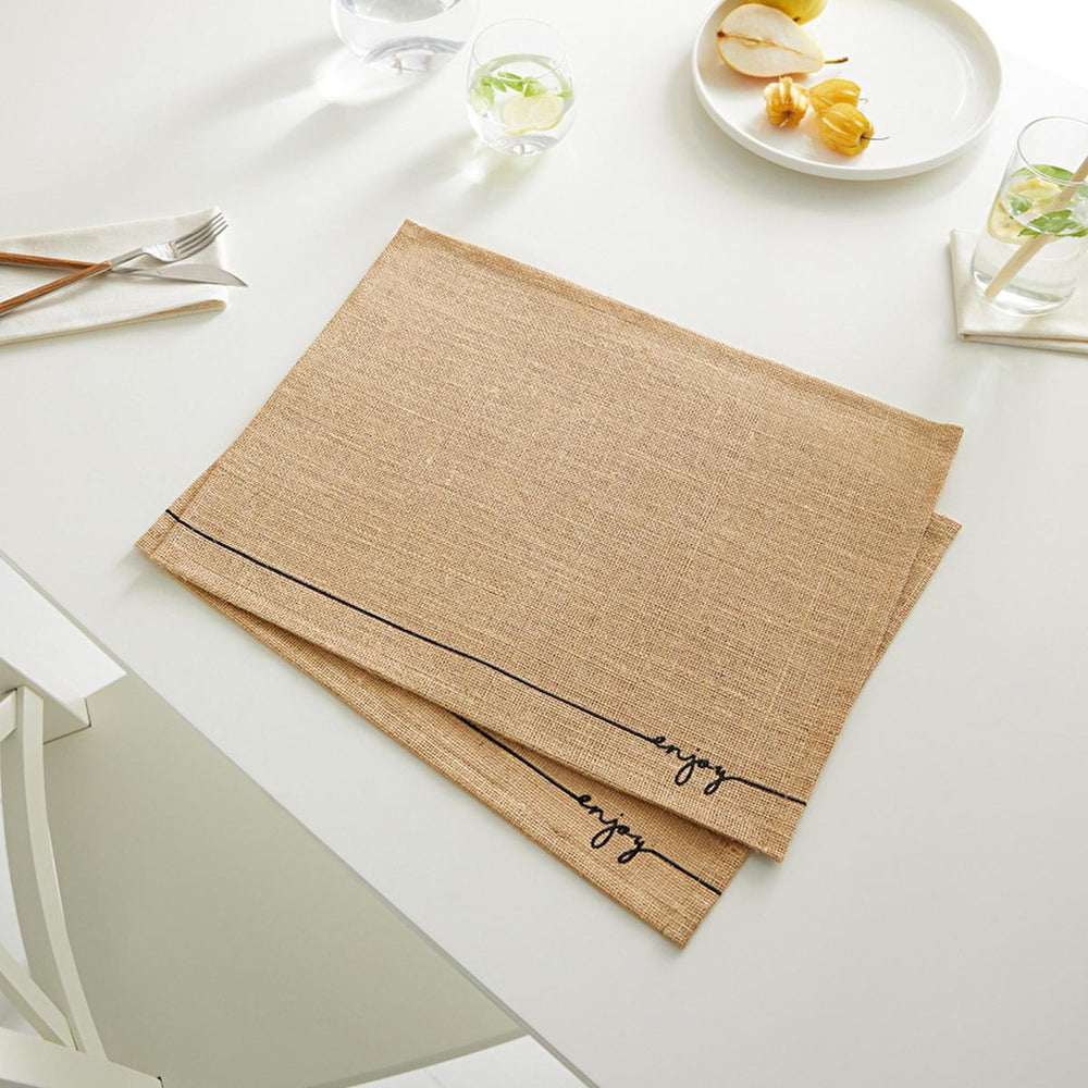 Ocean Home Jute Placemats Set of 2 - Natural Woven Table Mats for Rustic & Bohemian Dining Decor - 17.72 x 13.78 inches Ocean Home Jute Placemats - Rustic Table Decor jute placemat, natural placemat, rustic placemat, bohemian placemat, table mat, dining table decor, eco-friendly placemat, woven placemat, table setting, jute table mat, placemats, jute, natural fibers, table decor, dining, kitchen, home decor, rustic, bohemian, eco-friendly, sustainable, table mats, set of placemats, gifts for her, gifts for 