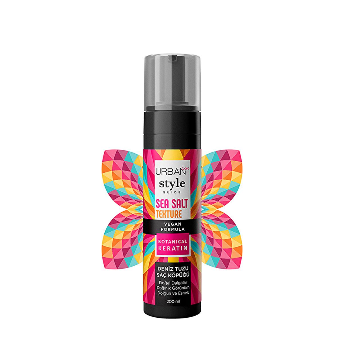 Urban Care Deniz Tuzu Saç Köpüğü 200ml - Volumizing Hair Mousse with UV Protection Urban Care Volumizing Hair Mousse with UV Protection Hair Styling Mousse, Volumizing Hair Product, UV Protection for Hair, Botanical Keratin Hair Care, Natural Hair Texture Enhancement, Hair Care, Styling Products, Hair Volume, Texture Enhancement, UV Protection, Heat Styling Protection