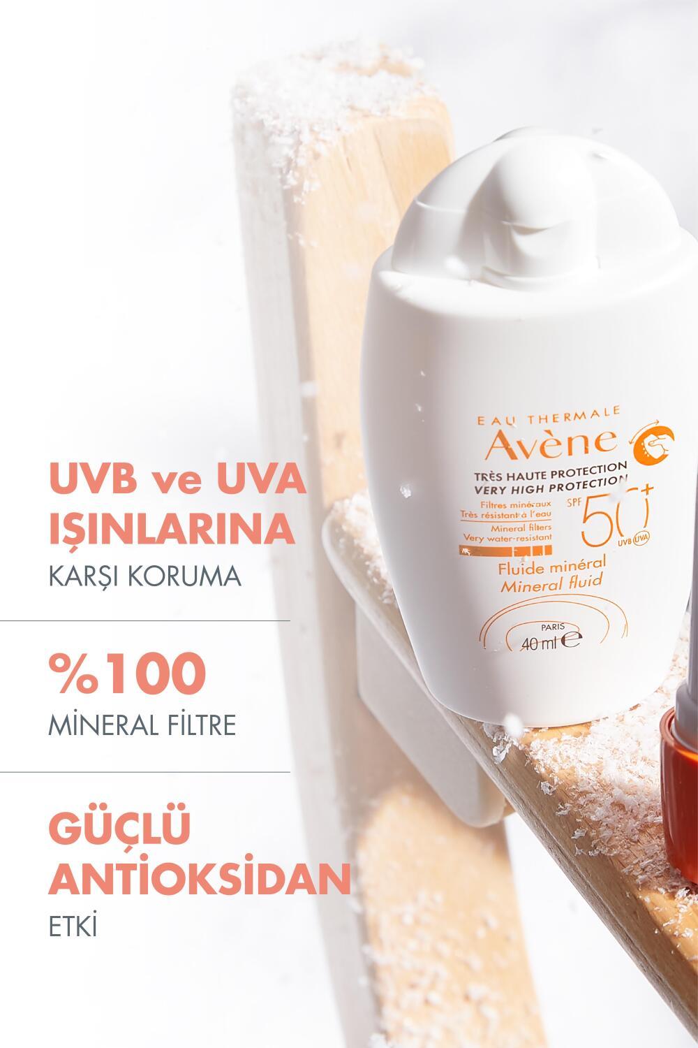 avene mineral sunscreen bottle, avene sunscreen application example, avene sunscreen texture close-up Avène Mineral Sunscreen SPF 50+ - High Protection | 40 ml Avène Mineral Sunscreen SPF 50+ | 40 ml sunscreen, mineral-sunscreen, sp50, sun-protection, sensitive-skin, uvb-uva-filter, lightweight-lotion, adult-skincare, soothing-formula, ai-generated