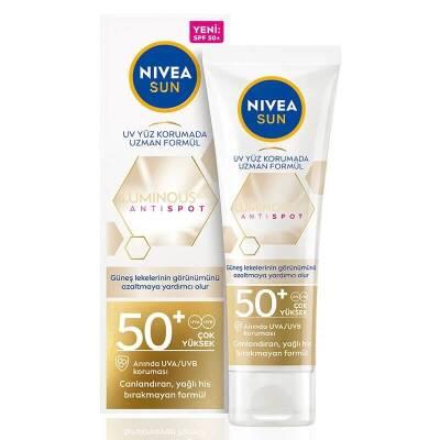 Nivea Sun Luminous630 Anti-Spot Sunscreen Face Cream SPF50+ - Non-Greasy, Reduces Sun Spots, 1.35 fl oz - image 2