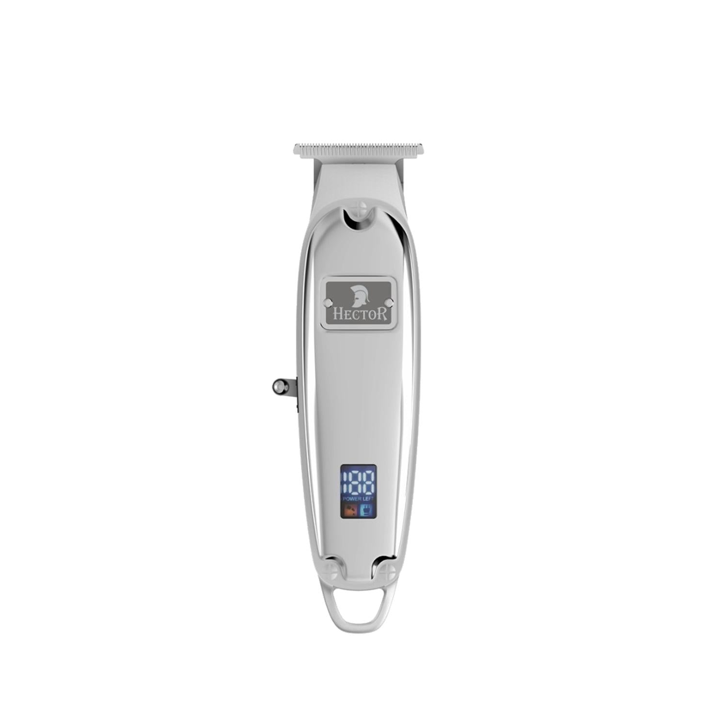 Hector Troy Zero i3 Digital Hair Clipper with Silver Finish - Precision Cutting for Professionals and Home Use Hector Troy Zero i3 Hair Clipper - Precision Cutting Hair Clipper, Precision Hair Cutting, Digital Hair Clipper, Professional Hair Clipper, Troy Zero i3 Hair Clipper, Grooming Tools, Barbers, Stylists, Men's Grooming, Personal Care, Beauty Tools