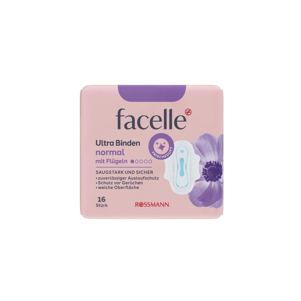 Facelle Ultra Normal Scented Pads with Wings 16-Pack