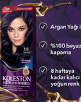 Wella Koleston Intense Hair Dye - Long-Lasting, Moisturizing, 100% Grey Coverage - Hair Dye
