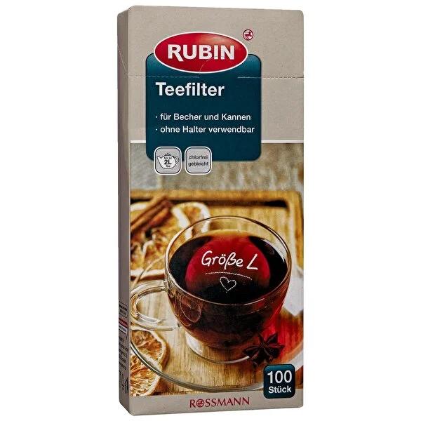 Rubin Large Tea Filter - 100 Count, Chlorine-Free, Double Layered for Rich Aroma Rubin Large Tea Filter - 100 Count tea filter, large tea infuser, chlorine-free tea strainer, Rubin tea filter, bulk tea filters, tea brewing, tea accessories, healthy tea, tea enthusiasts, convenient tea, double-layered tea filter