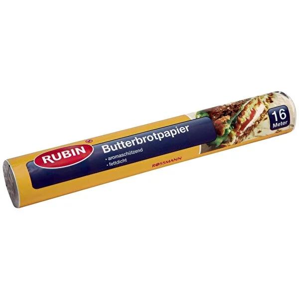 Rubin Food Storage Paper – 16m Roll, Chlorine-Free, Recyclable Food Wrap for Kitchen Storage & Aroma Protection Rubin Food Wrap: Freshness, Recyclable, Chlorine-Free - 16m Roll food storage paper, food wrap, kitchen storage, recyclable food wrap, chlorine-free food paper, oil-proof food wrap, food preservation paper, Rossmann Rubin food storage, food aroma protection, food storage, kitchen organization, recyclable wrap, chlorine-free, oil-proof, aroma protection, food freshness, lunch packing, leftovers, re