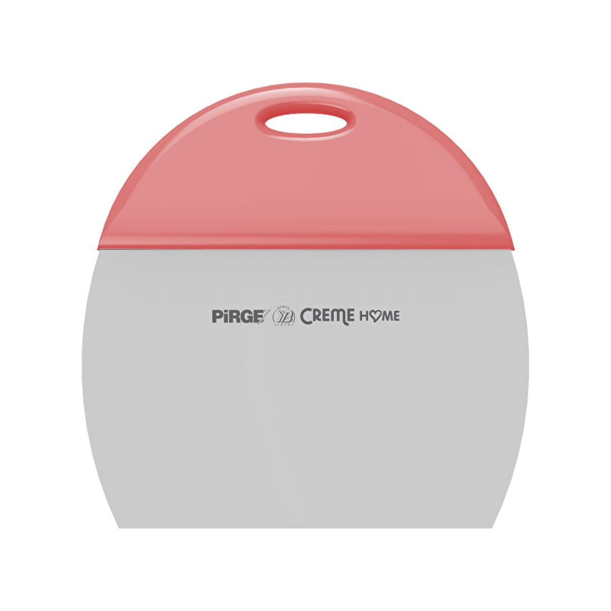 Pirge 10cm Ergonomic Dough Scraper with High-Carbon Stainless Steel - Pink, 70360 Pirge Ergonomic Dough Scraper - 10cm Stainless Steel dough scraper, pastry tool, baking accessory, ergonomic handle, stainless steel kitchen tool, baking essentials, kitchen utensils, pastry making, home bakers, professional bakers, Pirge, pink kitchen tools, 10cm scraper, high-carbon stainless steel